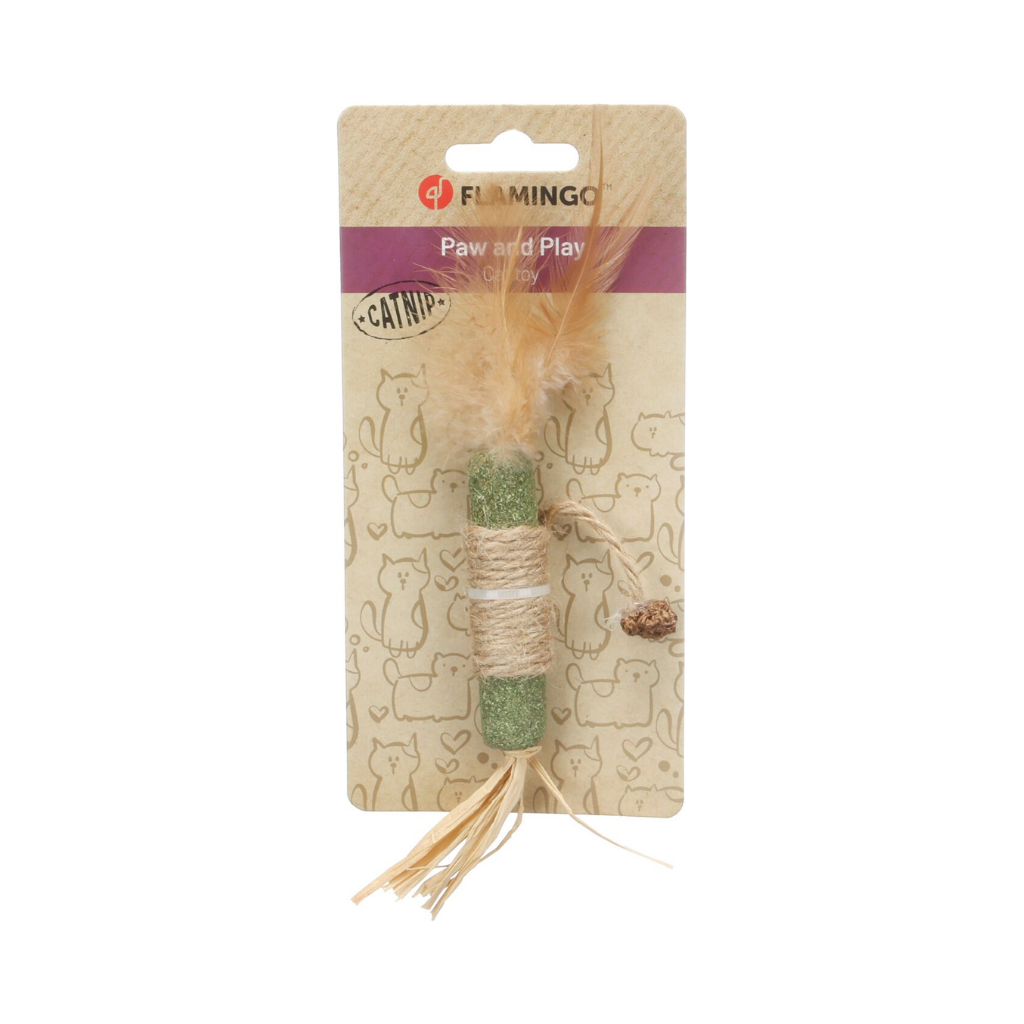 CATNIP CAT TOY KATTI STICK WITH ROPE