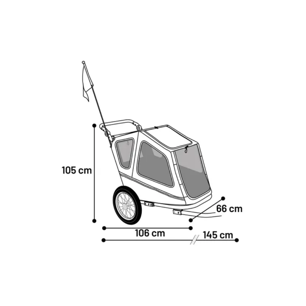 BICYCLE TRAILER JODIE GREEN