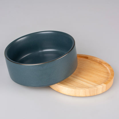 FEEDING BOWL STONE TINBER