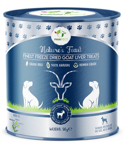 FREEZE-DRIED GOAT LIVER TREATS 50G