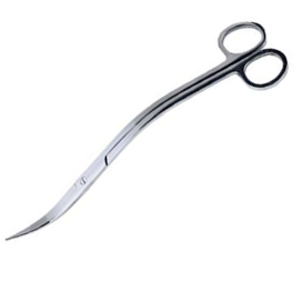 SCRAPER’S TOOL STAINLESS STEEL SCISSOR CURVED