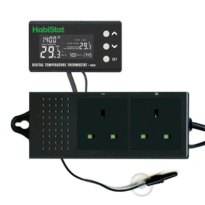 HABISTAT DIGITAL TEMPERATURE THERMOSTAT, DAY/NIGHT, TIMER