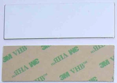 TAG SILVER RECTANGLE LARGE 7.6x2.6cm