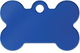 SMALL BONE DARK BLUE ID TAG