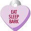 PINK HEART TAG WITH EPIGRAPH SMALL