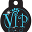 TAG BLACK CIRCLE WITH INSCRIPTION
