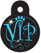 TAG BLACK CIRCLE WITH INSCRIPTION