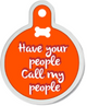 SILVER LARGE CICRLE TAG