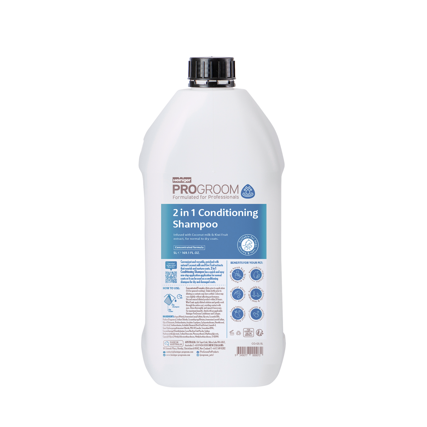 HEINIGER PROGROOM 2 in 1 CONDITIONING – SHAMPOO