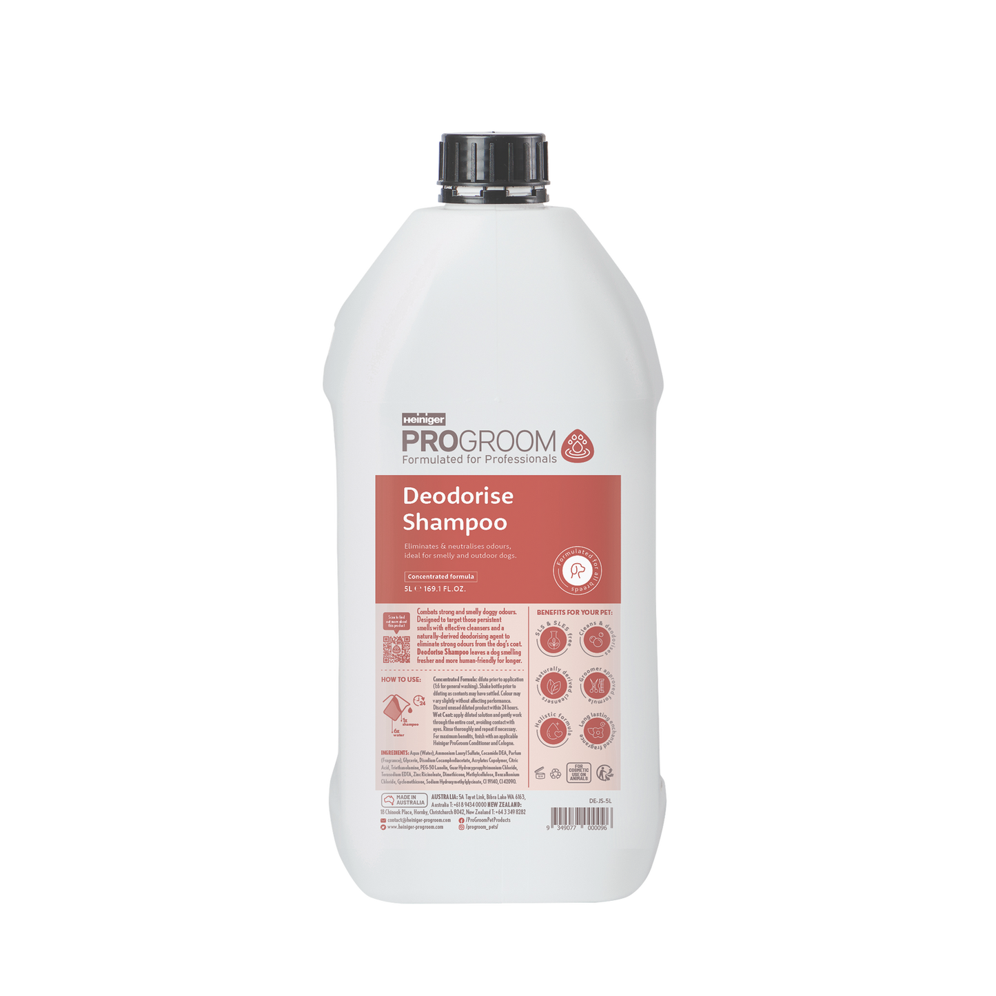 HEINIGER PROGROOM DEODORISE – SHAMPOO
