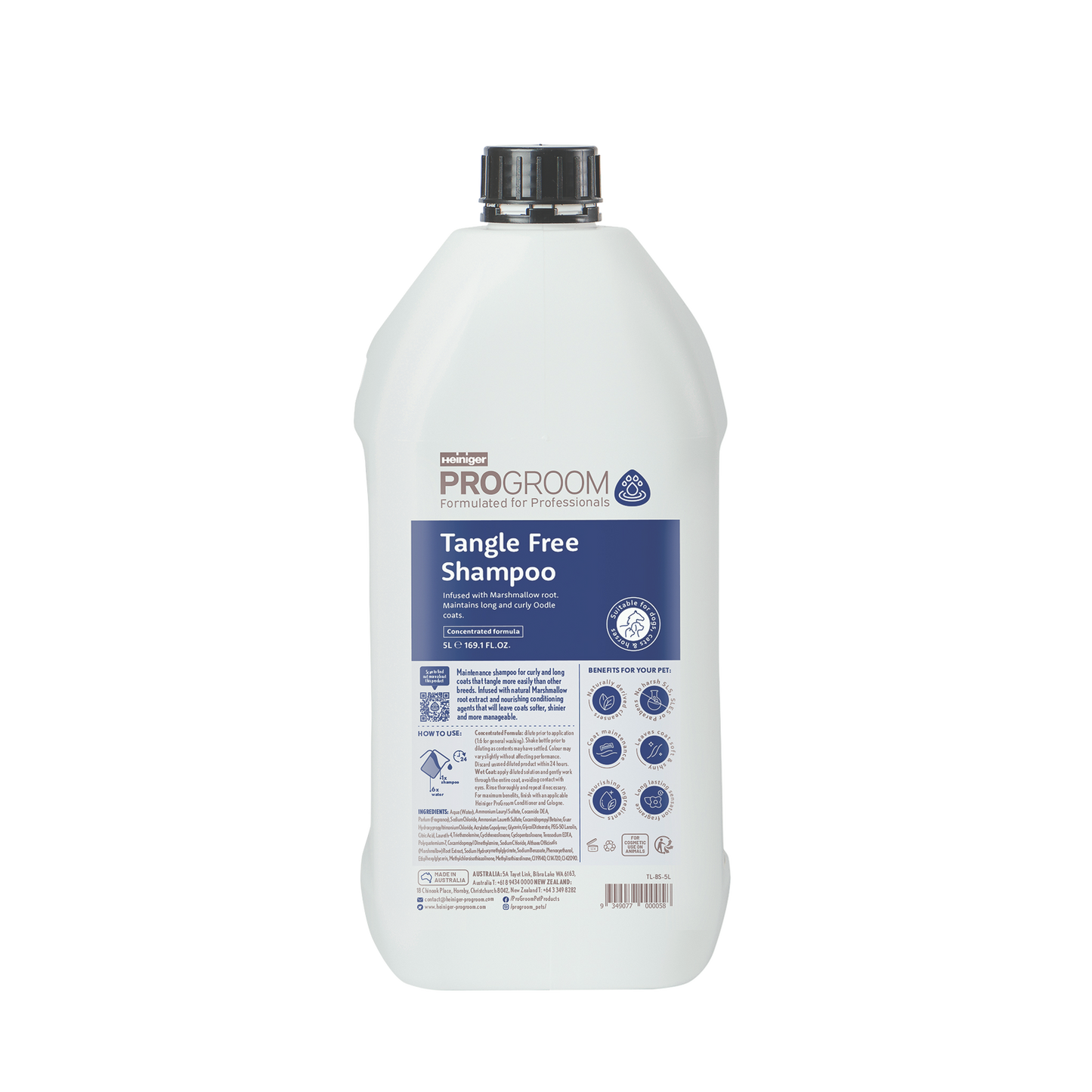 HEINIGER PROGROOM TANGLE FREE – SHAMPOO