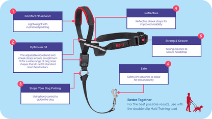 HALTI OPTIFIT HEADCOLLAR LICOL NO PULL