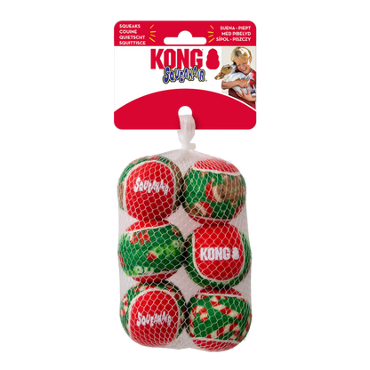 HOLIDAY SQUEAKAIR BALL 6pcs
