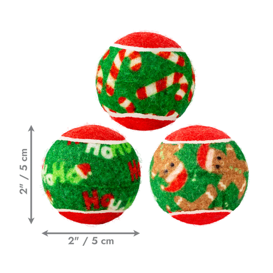 HOLIDAY SQUEAKAIR BALL 6pcs