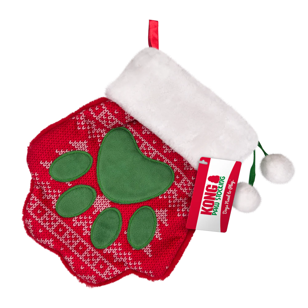 HOLIDAY STOCKING PAW LRG