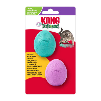 KONG INFUSED CATNIP EGG 2-PK