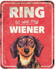 WARNING SIGN DACHSHUND