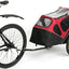 PET TRAILER 2-IN-1 BLACK/RED