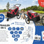 PET TRAILER 2-IN-1 BLACK/RED
