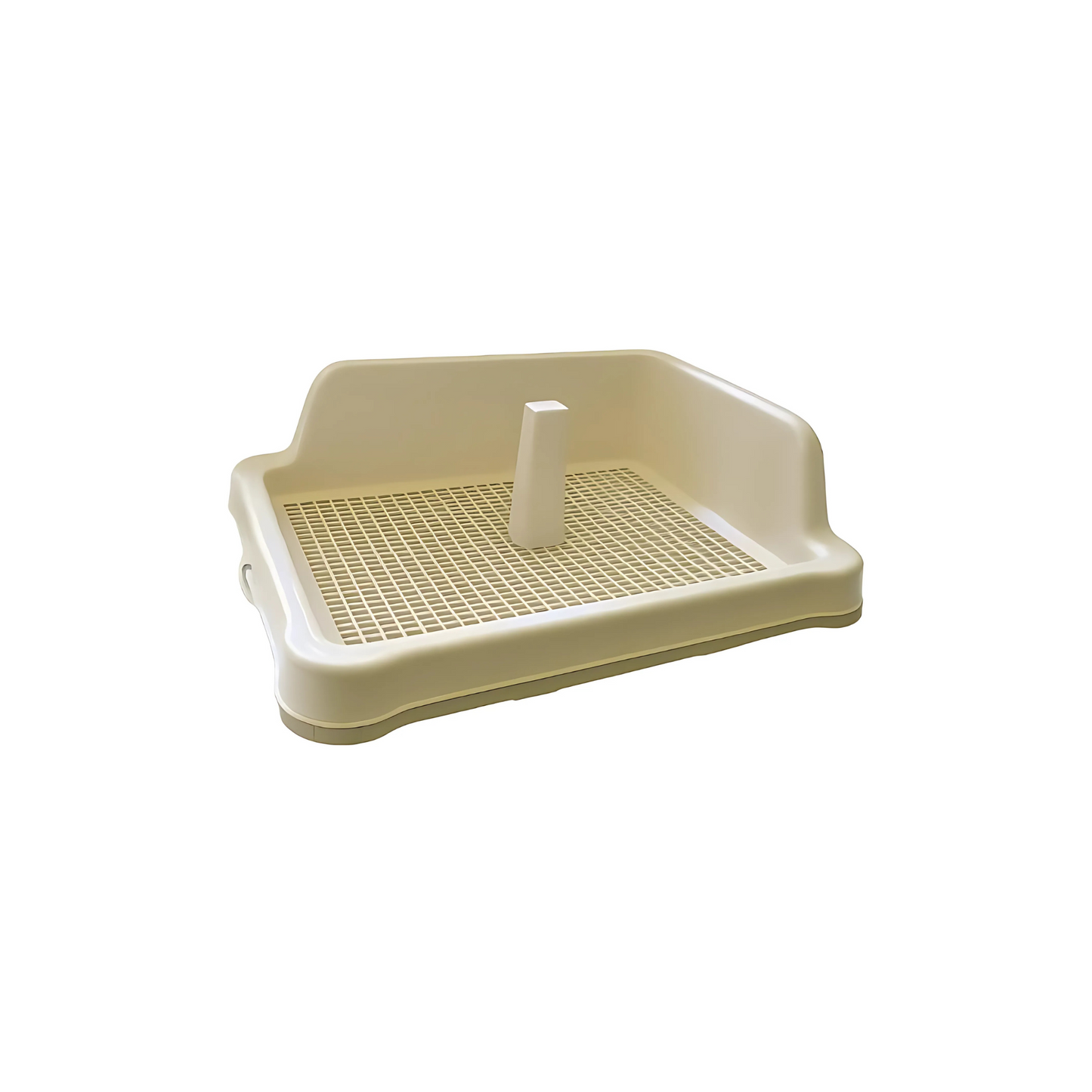 MALE DOG PEE TOILET TRAY WITH POLE & WALL