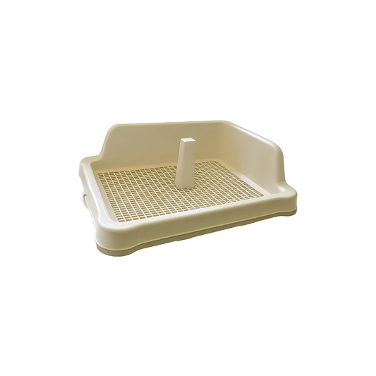 MALE DOG PEE TOILET TRAY WITH POLE & WALL