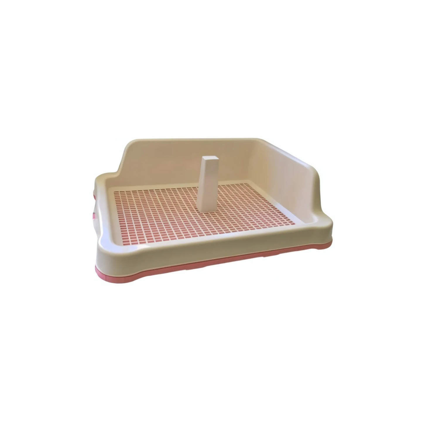 MALE DOG PEE TOILET TRAY WITH POLE & WALL