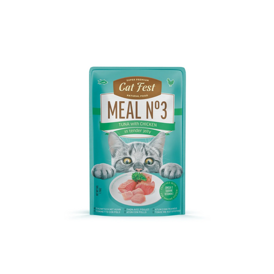 CATFEST TUNA IN TENDER JELLY MEAL 50G