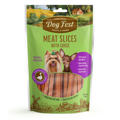 SLICES WITH GOOSE FOR SMALL BREEDS 55G