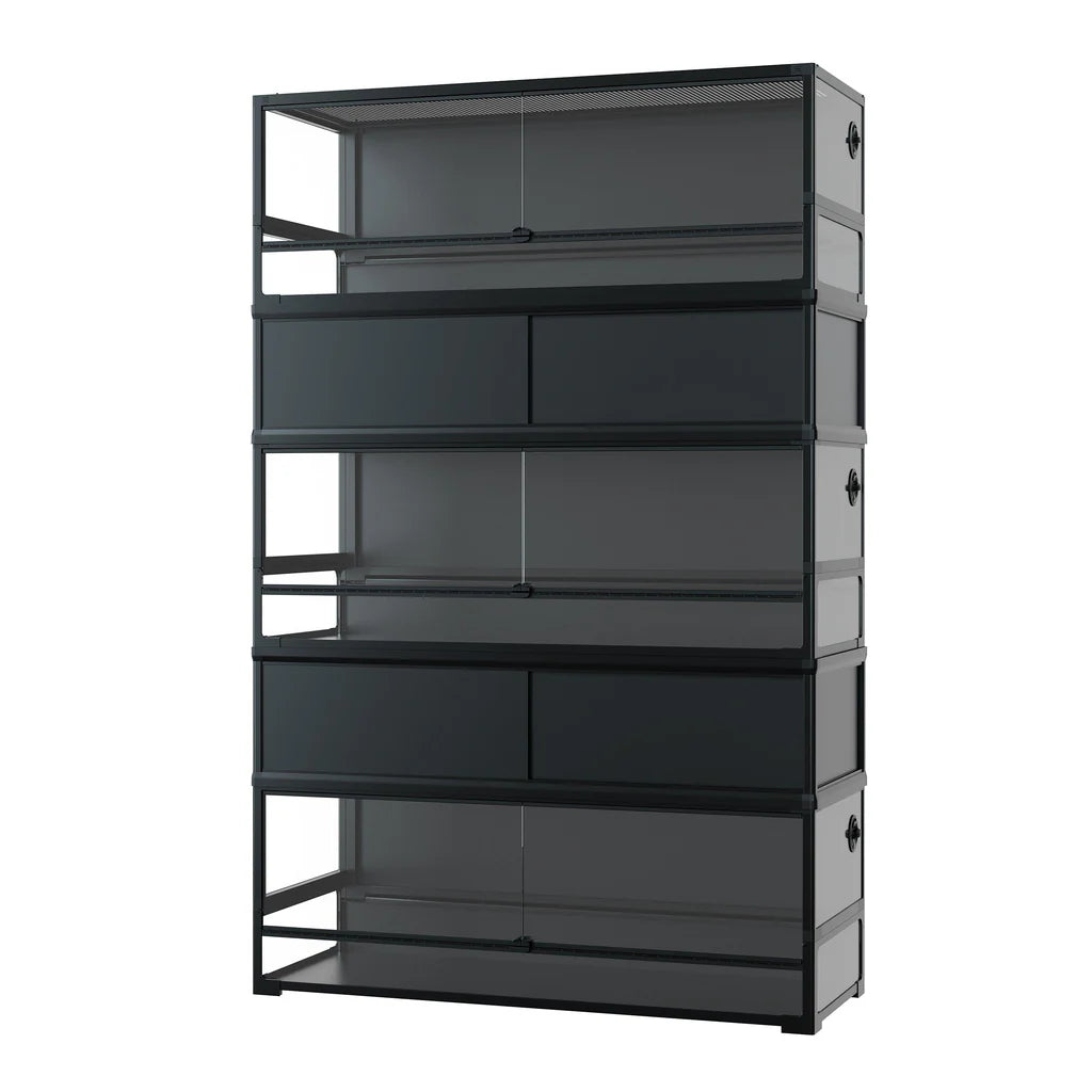 DELUXE TERRARIUM STACKER WITH FRONT SLIDING DOOR