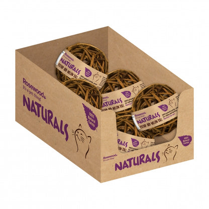 NATURALS FOR CAT WILLOW & CATNIP BALL