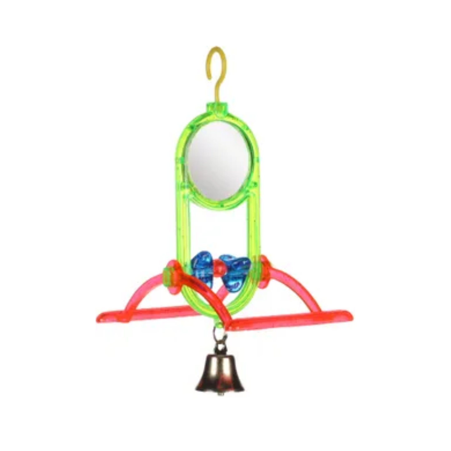 BIRD TOY MIRROR WITH BELL