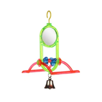 BIRD TOY MIRROR WITH BELL