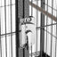 PARROT CAGE FRONT VIEW - ANTIQUE BLACK