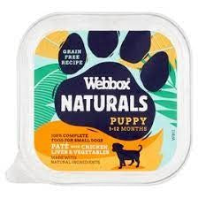 WEBBOX PUPPY PATE WITH CHICKEN, LIVER & VEGETABLES 150G