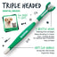 2x TRIPLE HEADED TOOTHBRUSH