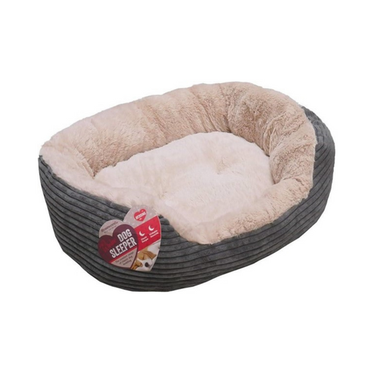 GREY JUMBO CORD/PLUSH