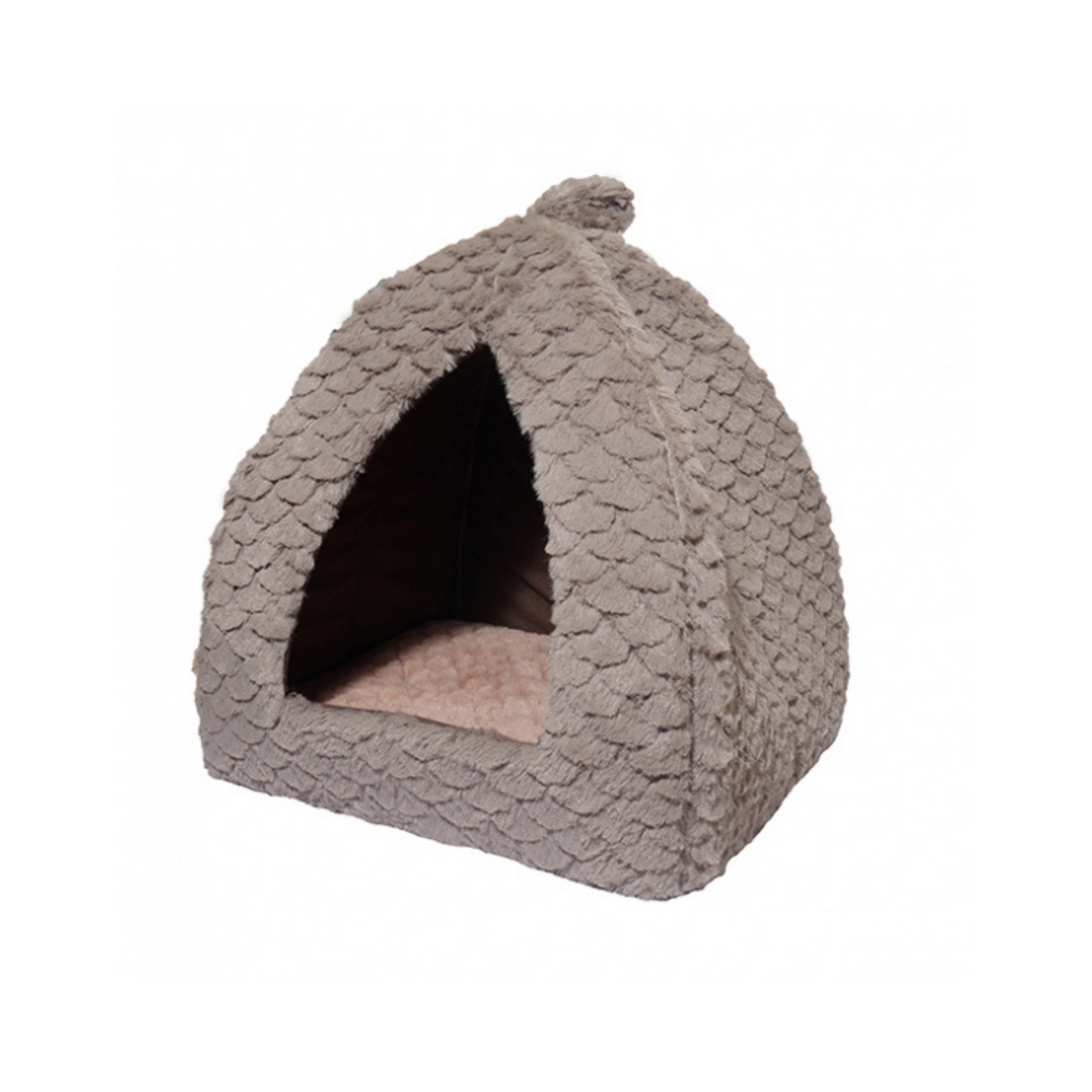 GREY AND PINK FLEECE PYRAMID