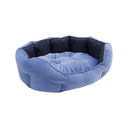 QUILTED NAVY WATER-RESTANT BED