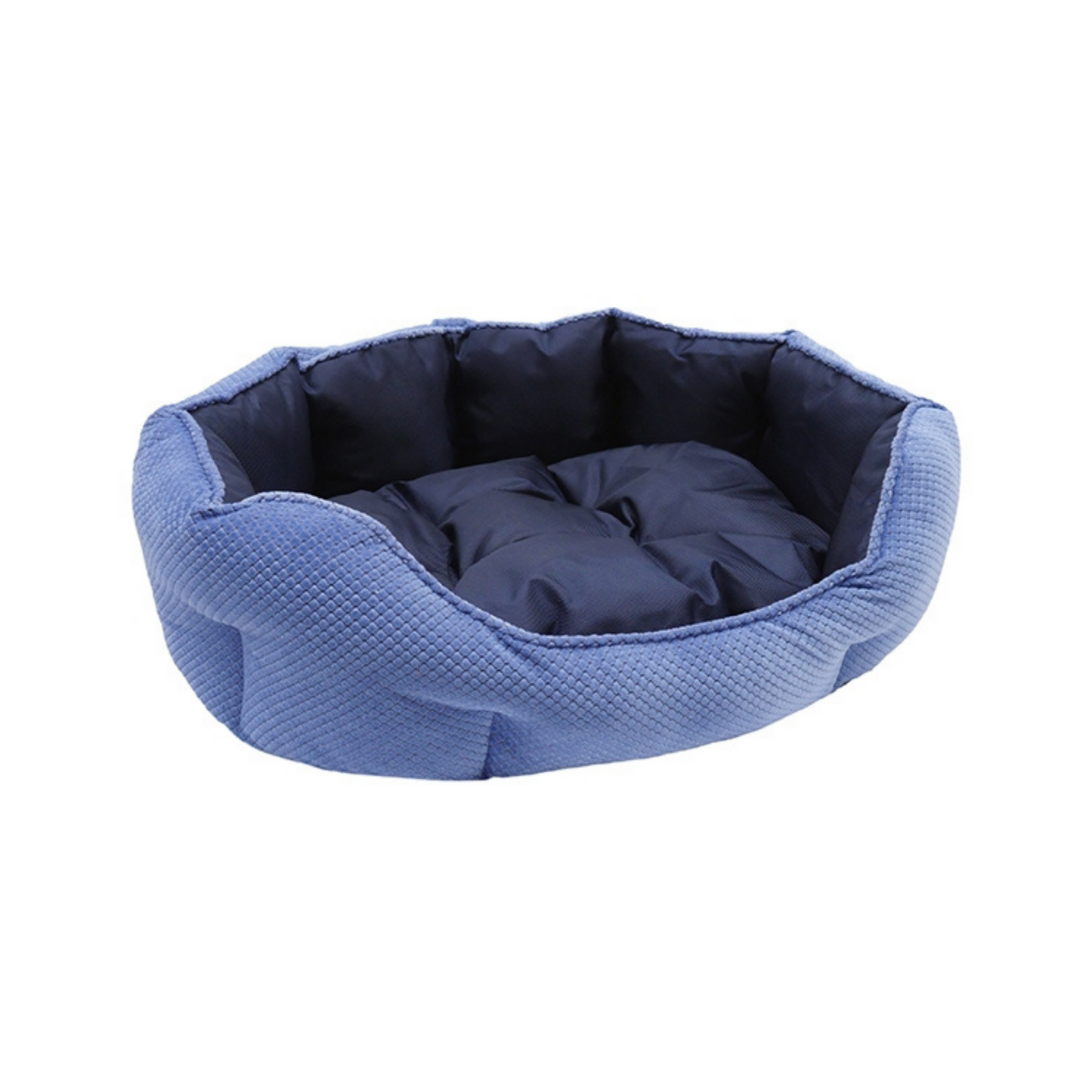 QUILTED NAVY WATER-RESTANT BED