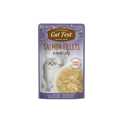 SALMON FILLETS IN TENDER JELLY 70G