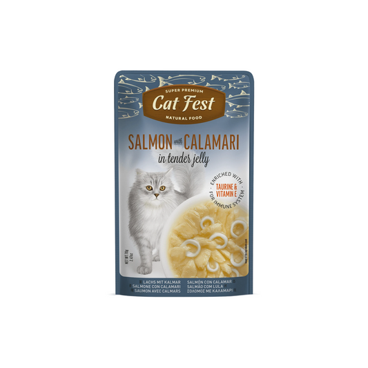 SALMON WITH CALAMARI IN TEND. JELLY 70G