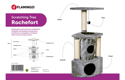 SCRATCHING POLE ROCHEFORT GREY