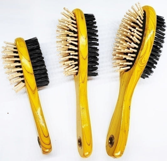 DOUBLE WOODEN BRUSH (wood ends)