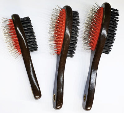 DOUBLE WOODEN BRUSH (iron ends)