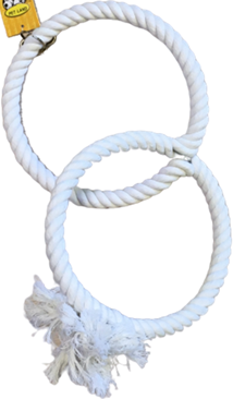 DOUBLE CIRCLE ROPE BIRD TOY