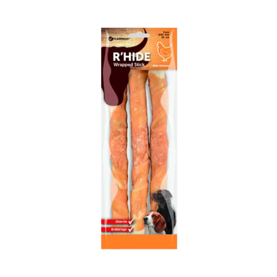 SNACK R’HIDE STICK WITH CHICKEN 25cm 80g / 3pcs 240g