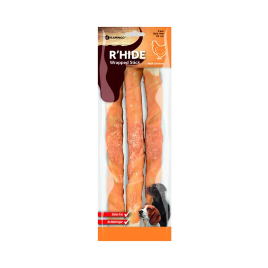 SNACK R’HIDE STICK WITH CHICKEN 25cm 80g / 3pcs 240g