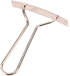 DOG RAKE – STEEL NICKEL-PLATED