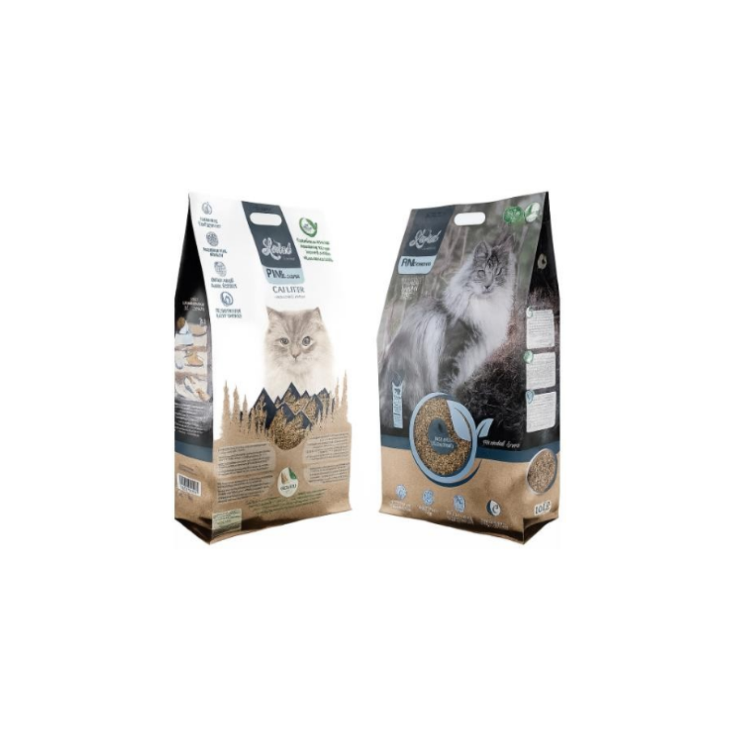 PINEWOOD CRUSHED WITH ACTIVE CARBON 10L-4KG