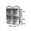 MULTIPLEX DRY DOG CAGE EXTRA LARGE 304 STAINLESS STEEL